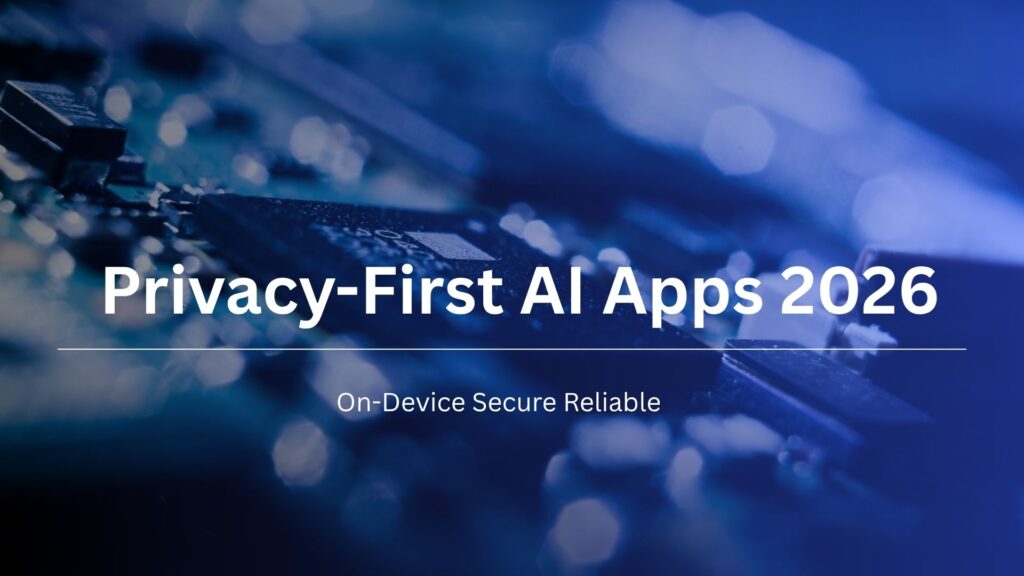 Privacy-First AI Apps 2026 – On-Device Models Protecting User Data