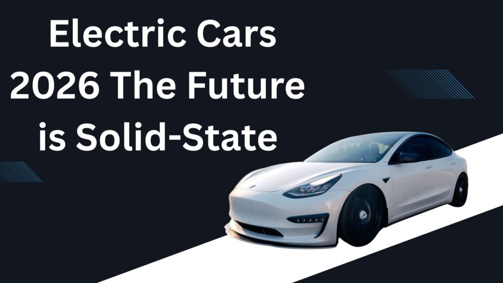 Futuristic electric car powered by solid-state battery technology in 2026