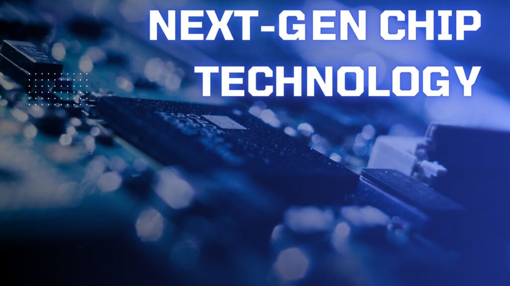 Illustration of a next-gen semiconductor chip powering modern smart technology in 2026