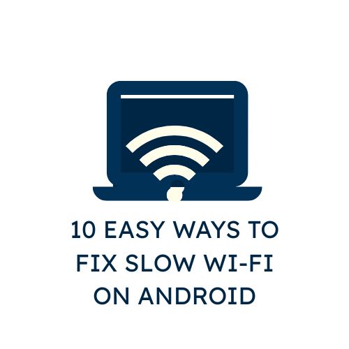 Android phone with weak Wi-Fi signal showing slow internet connection