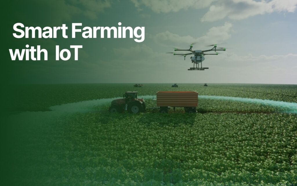 Smart farm using IoT sensors, drones, and smart irrigation technology to improve modern agriculture in 2025.