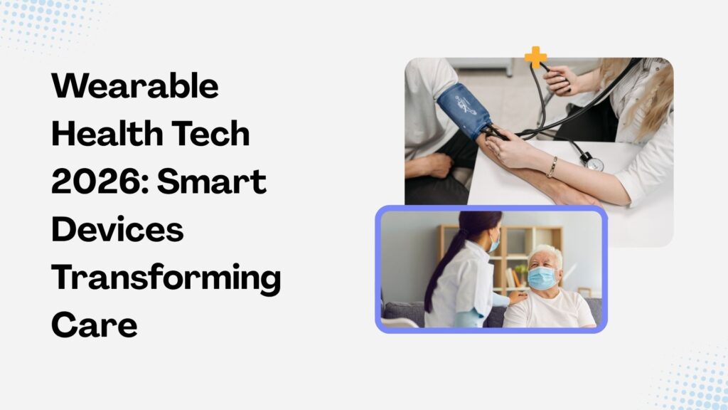 Wearable health technology 2026 showing smartwatches and fitness devices improving personal healthcare.