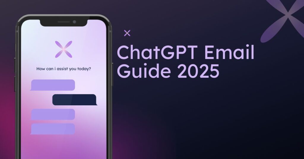 Using ChatGPT to write emails on a laptop with AI suggestions on screen