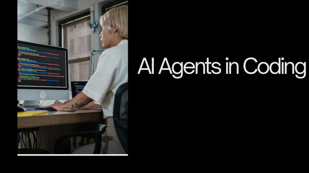 Developer using AI agents in software development to automate coding, testing, and documentation tasks in 2026