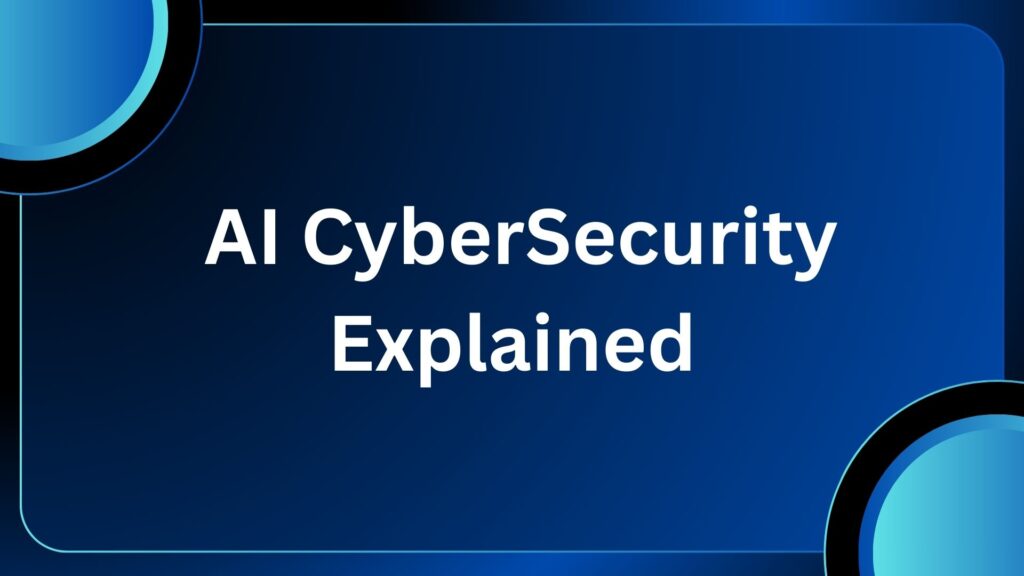 AI cybersecurity showing artificial intelligence protecting digital data from cyber threats