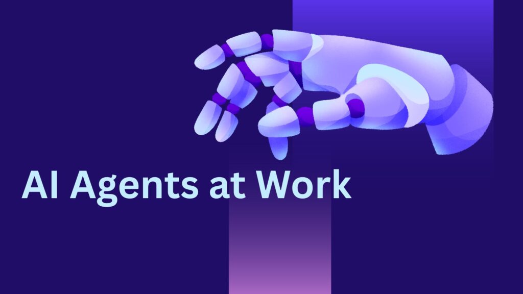 AI agents handling complex tasks across modern applications by coordinating tools, data, and workflows in a business environment