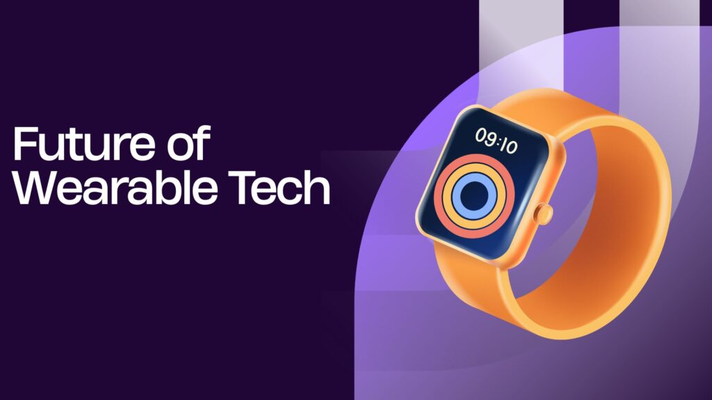 Person using modern wearable devices including a smartwatch and smart glasses, representing the future of wearable technology and digital health tracking.